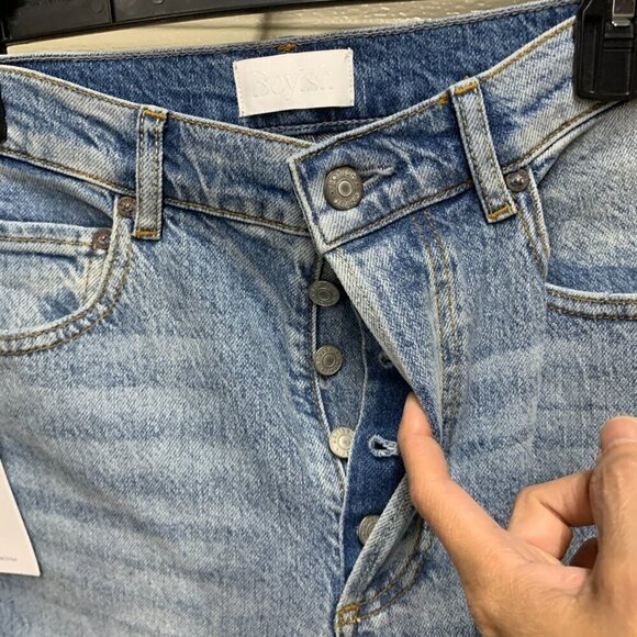 Boyish Womens Denim The Mikey High Waist Wide Leg Jeans Sz 27 in LA PORTA - Picture 4 of 8